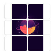 Магнитные фотопазлы 80 на 50 набор 6 штук Desert-Planet