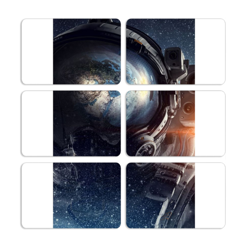 Магнитные фотопазлы 80 на 50 набор 6 штук 