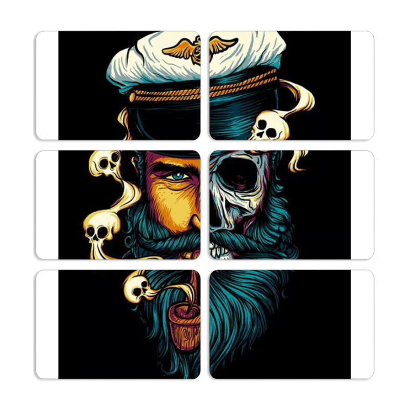 Магнитные фотопазлы 80 на 50 набор 6 штук 