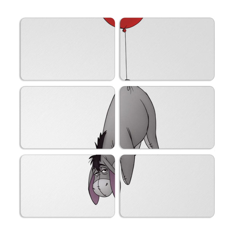 Магнитные фотопазлы 80 на 50 набор 6 штук 