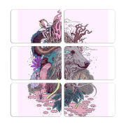 Магнитные фотопазлы 80 на 50 набор 6 штук 