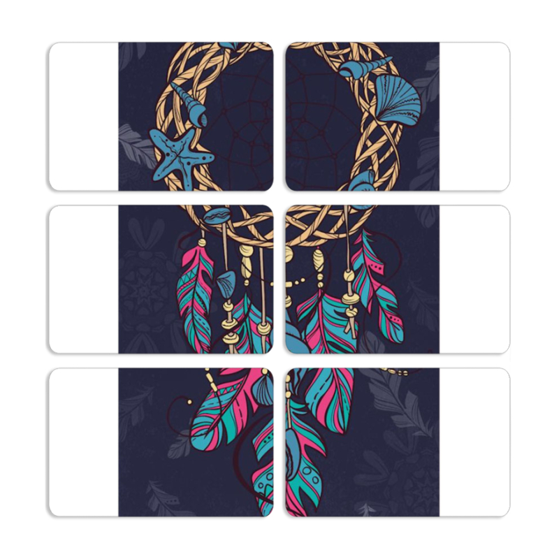 Магнитные фотопазлы 80 на 50 набор 6 штук 