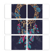 Магнитные фотопазлы 80 на 50 набор 6 штук 