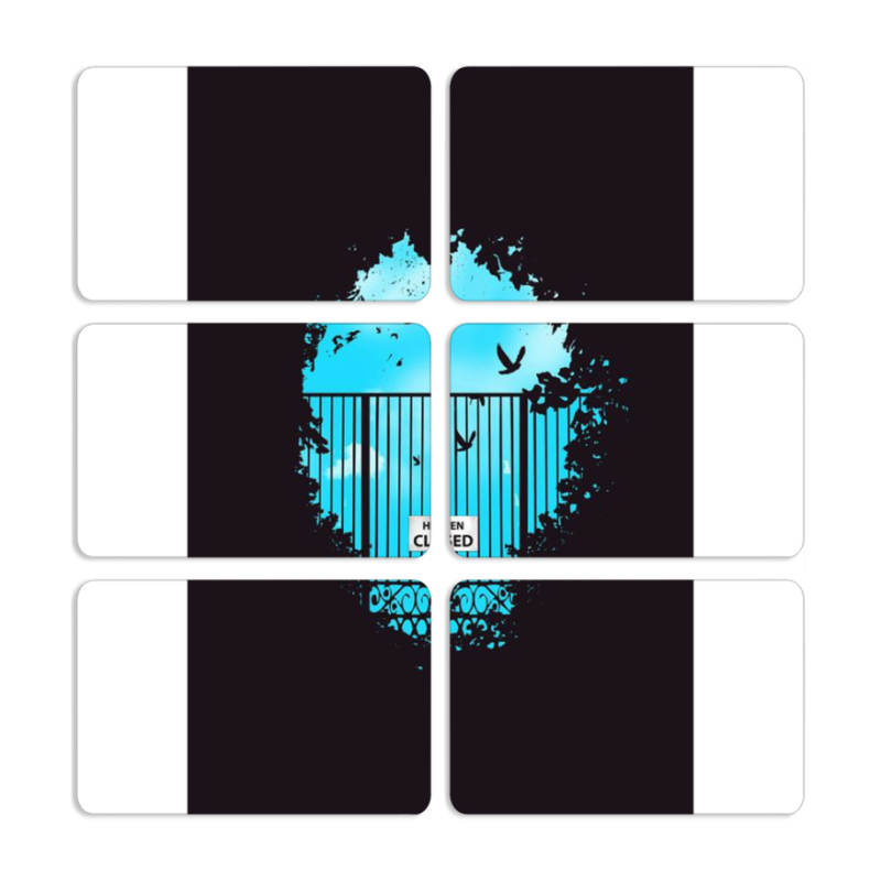 Магнитные фотопазлы 80 на 50 набор 6 штук 