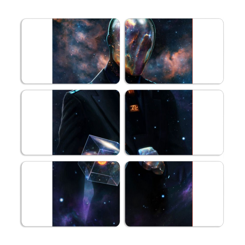 Магнитные фотопазлы 80 на 50 набор 6 штук 