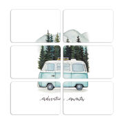 Магнитные фотопазлы 80 на 50 набор 6 штук 