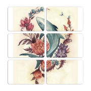 Магнитные фотопазлы 80 на 50 набор 6 штук 