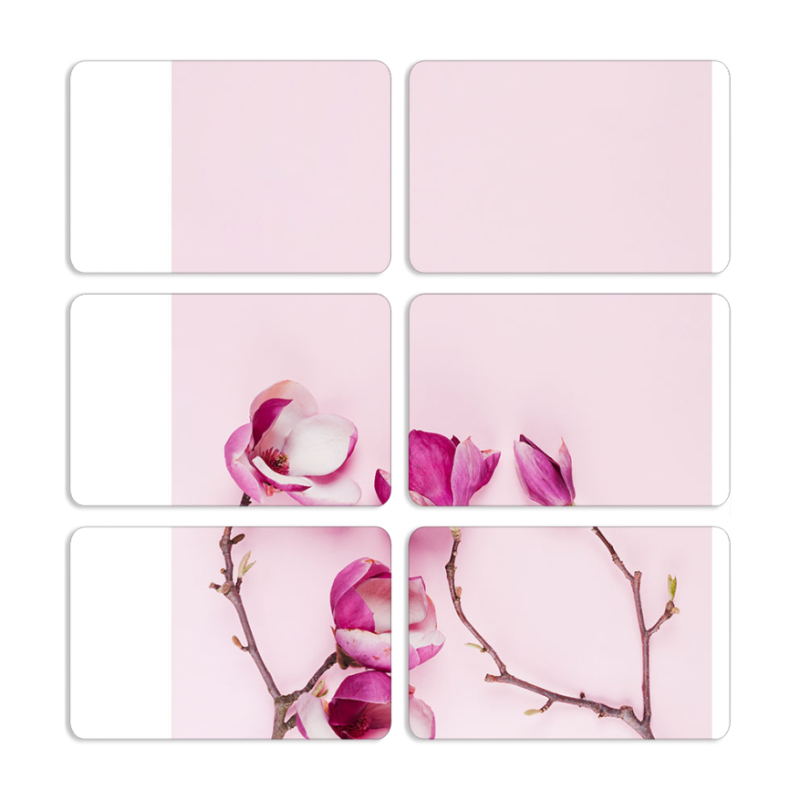 Магнитные фотопазлы 80 на 50 набор 6 штук 