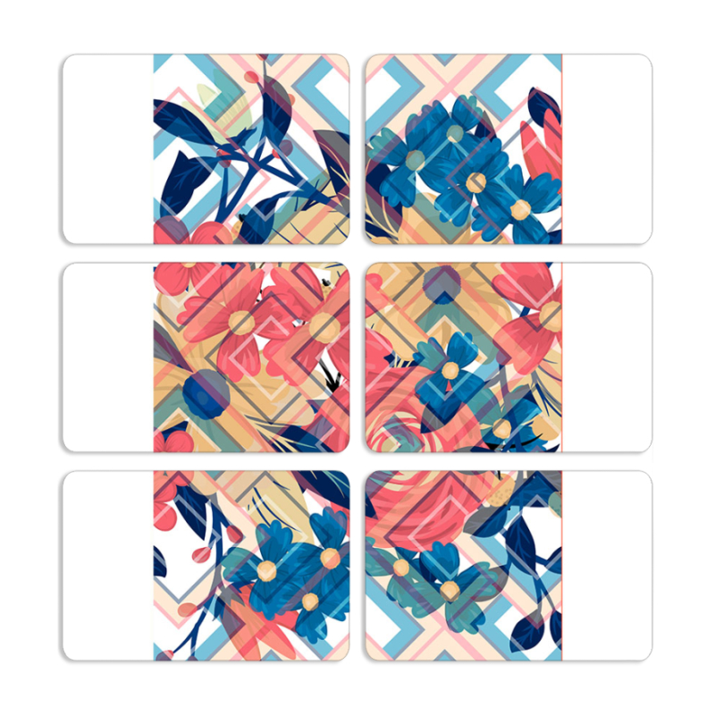 Магнитные фотопазлы 80 на 50 набор 6 штук 