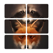 Магнитные фотопазлы 80 на 50 набор 6 штук 