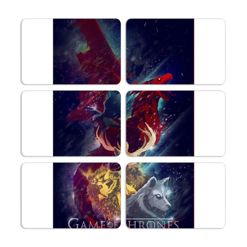 Магнитные фотопазлы 80 на 50 набор 6 штук 