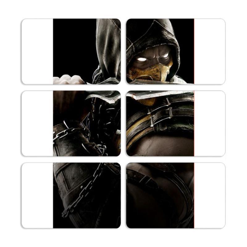 Магнитные фотопазлы 80 на 50 набор 6 штук 