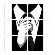 Магнитные фотопазлы 80 на 50 набор 6 штук Tie