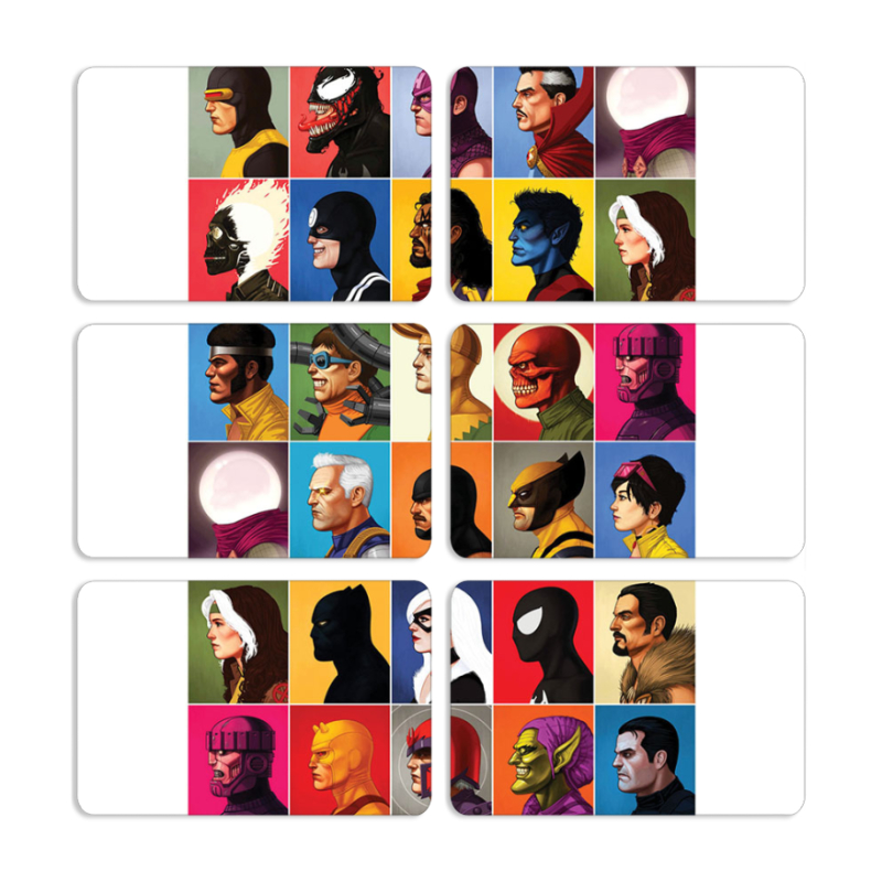 Магнитные фотопазлы 80 на 50 набор 6 штук 