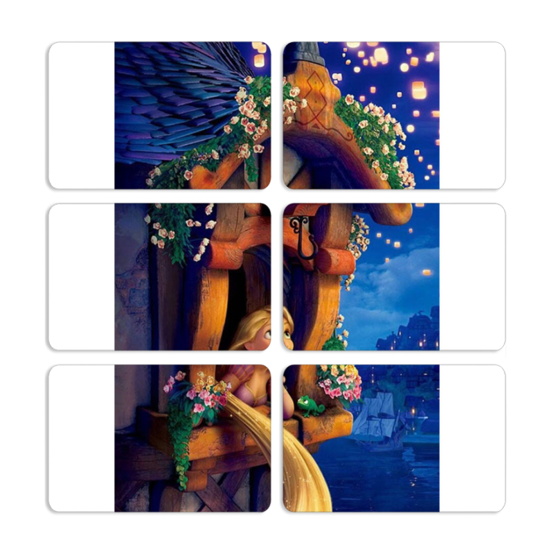 Магнитные фотопазлы 80 на 50 набор 6 штук 