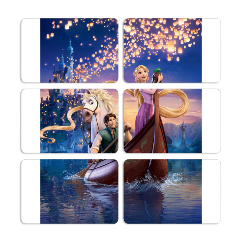 Магнитные фотопазлы 80 на 50 набор 6 штук 