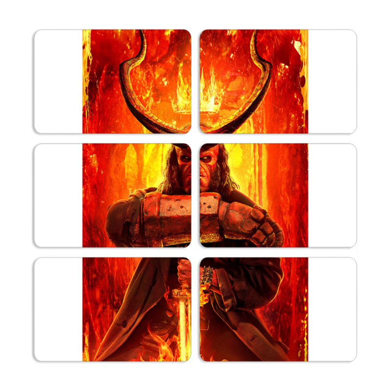 Магнитные фотопазлы 80 на 50 набор 6 штук 