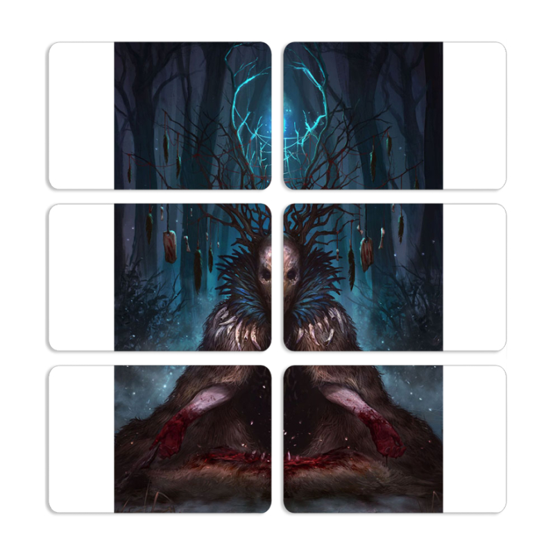 Магнитные фотопазлы 80 на 50 набор 6 штук 