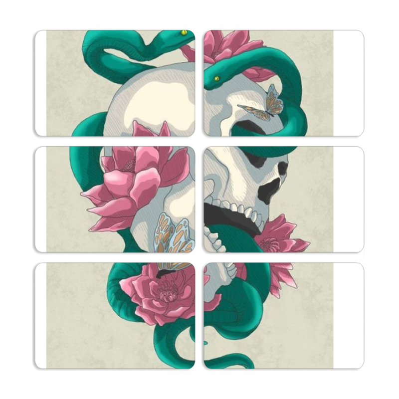 Магнитные фотопазлы 80 на 50 набор 6 штук 