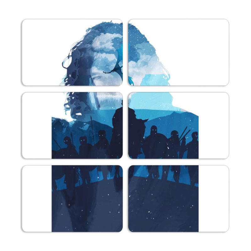 Магнитные фотопазлы 80 на 50 набор 6 штук 