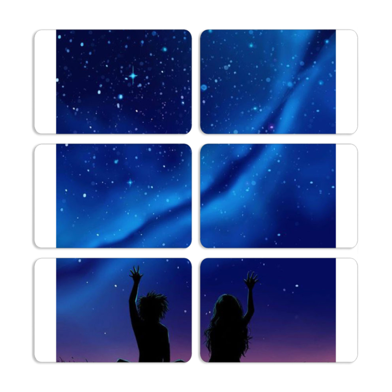 Магнитные фотопазлы 80 на 50 набор 6 штук 