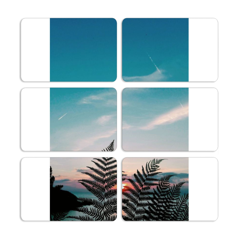 Магнитные фотопазлы 80 на 50 набор 6 штук 