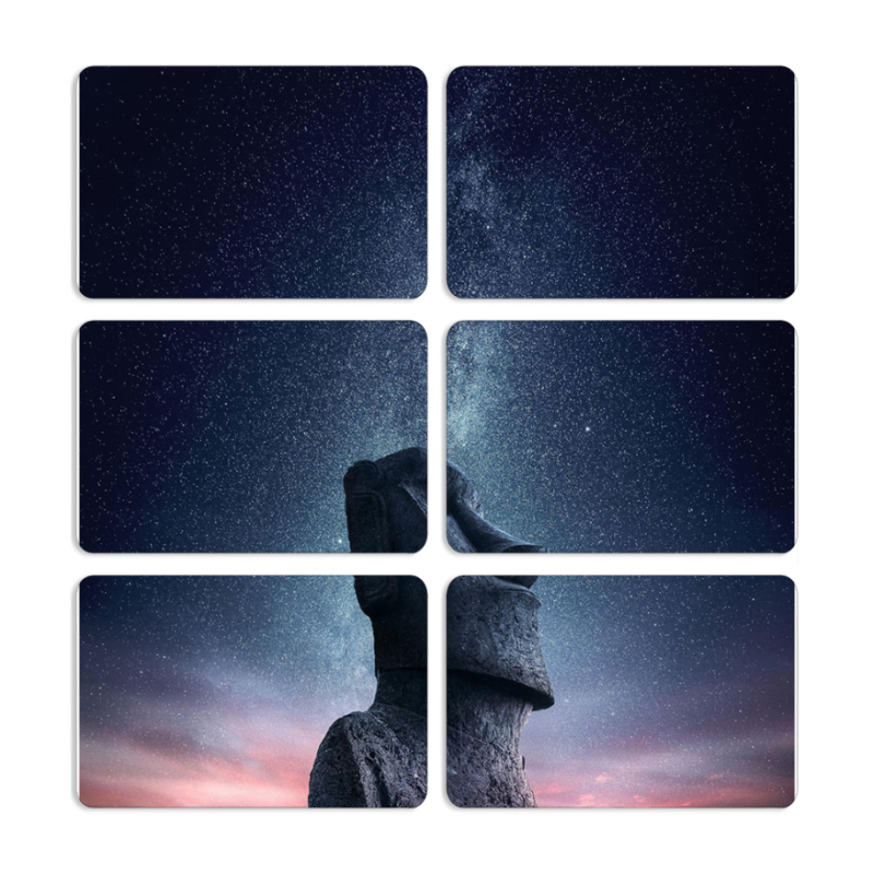 Магнитные фотопазлы 80 на 50 набор 6 штук 