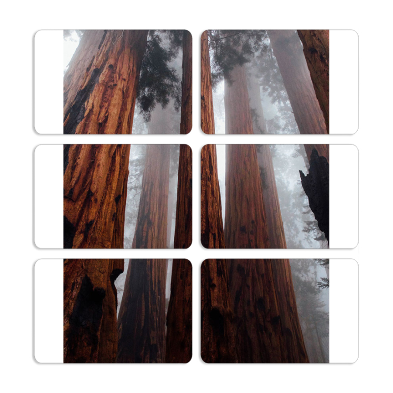 Магнитные фотопазлы 80 на 50 набор 6 штук 