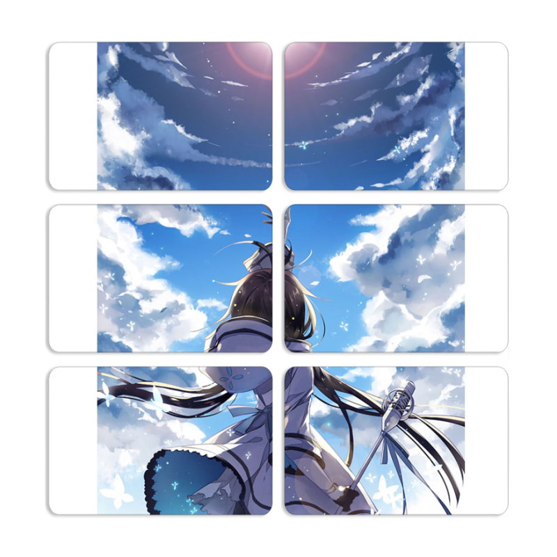 Магнитные фотопазлы 80 на 50 набор 6 штук 