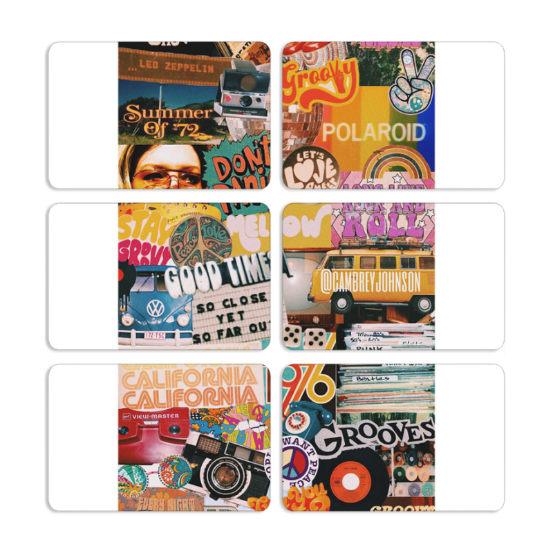 Магнитные фотопазлы 80 на 50 набор 6 штук 