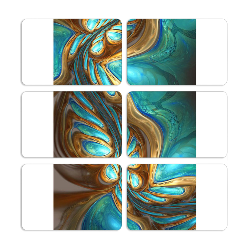 Магнитные фотопазлы 80 на 50 набор 6 штук 