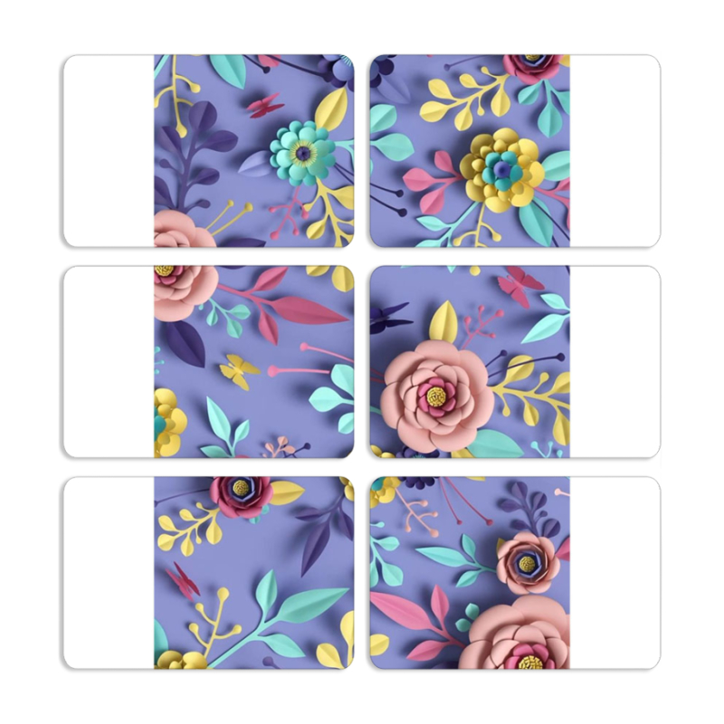 Магнитные фотопазлы 80 на 50 набор 6 штук 