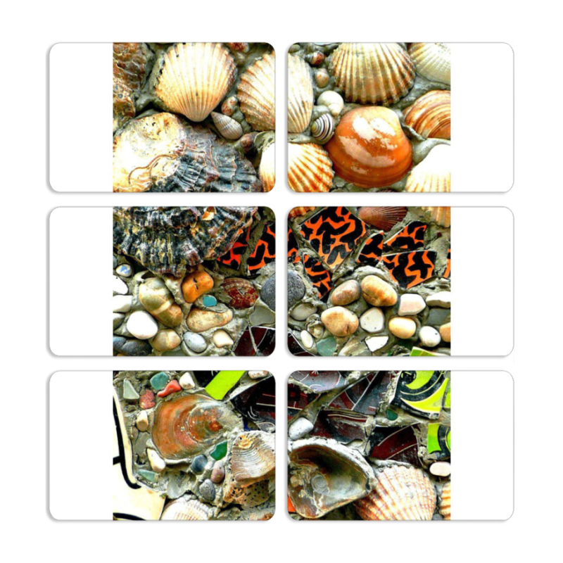 Магнитные фотопазлы 80 на 50 набор 6 штук 