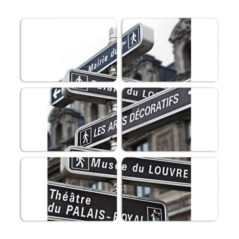 Магнитные фотопазлы 80 на 50 набор 6 штук 