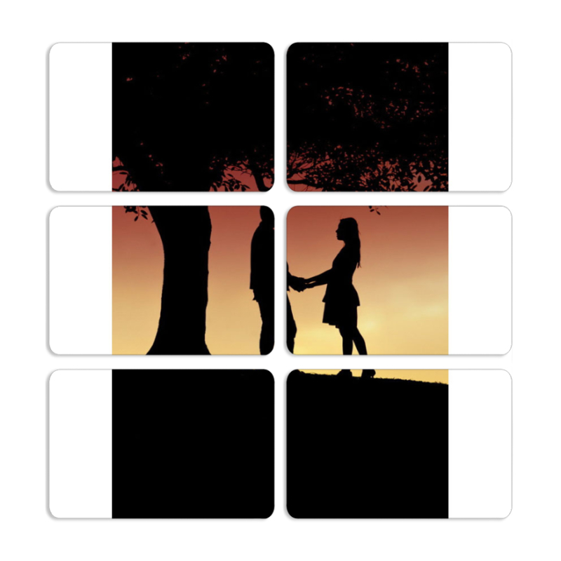 Магнитные фотопазлы 80 на 50 набор 6 штук 