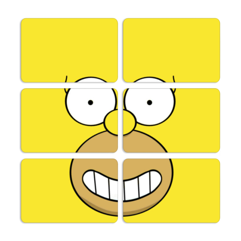 Магнитные фотопазлы 80 на 50 набор 6 штук 