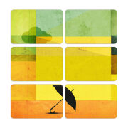 Магнитные фотопазлы 80 на 50 набор 6 штук 