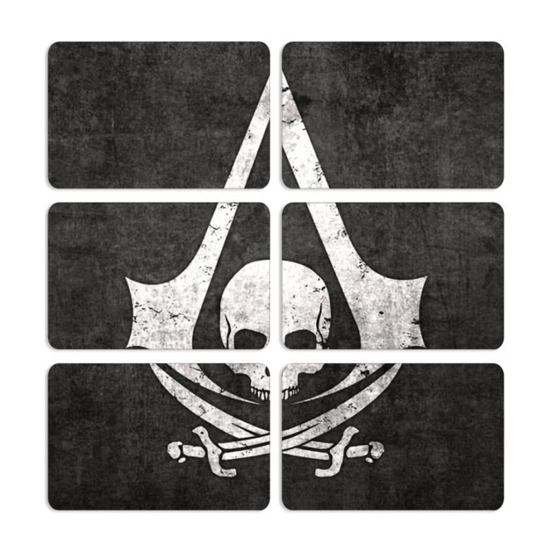 Магнитные фотопазлы 80 на 50 набор 6 штук 