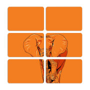 Магнитные фотопазлы 80 на 50 набор 6 штук 