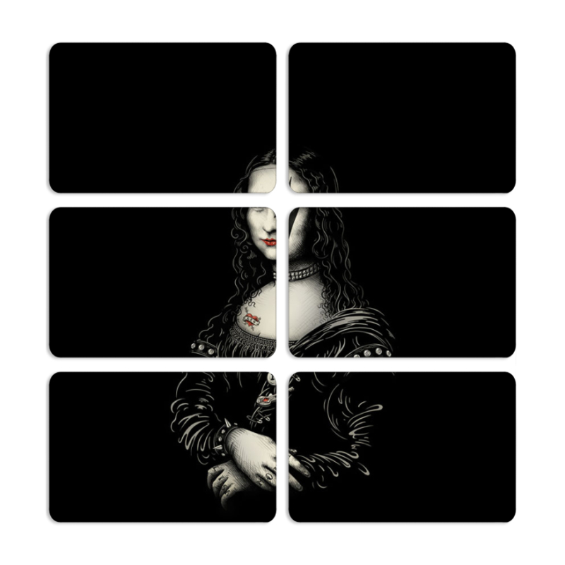 Магнитные фотопазлы 80 на 50 набор 6 штук 