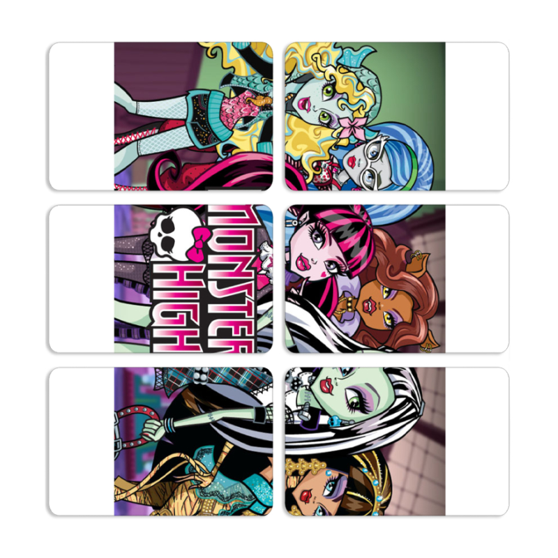 Магнитные фотопазлы 80 на 50 набор 6 штук 