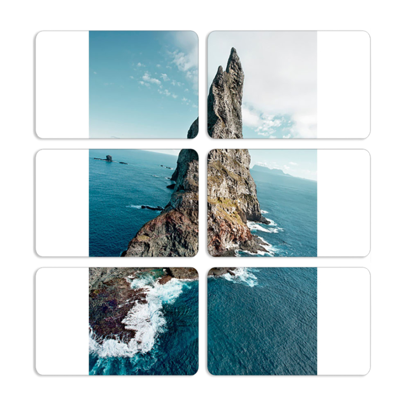 Магнитные фотопазлы 80 на 50 набор 6 штук 