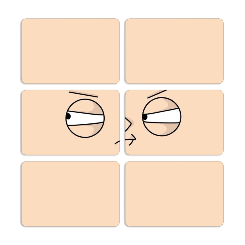 Магнитные фотопазлы 80 на 50 набор 6 штук 