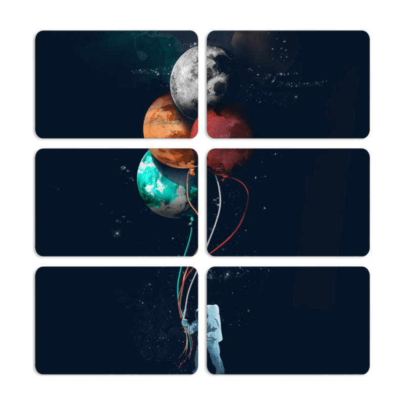 Магнитные фотопазлы 80 на 50 набор 6 штук 