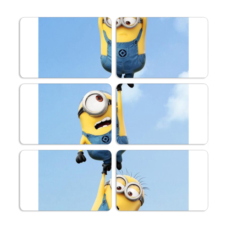 Магнитные фотопазлы 80 на 50 набор 6 штук 