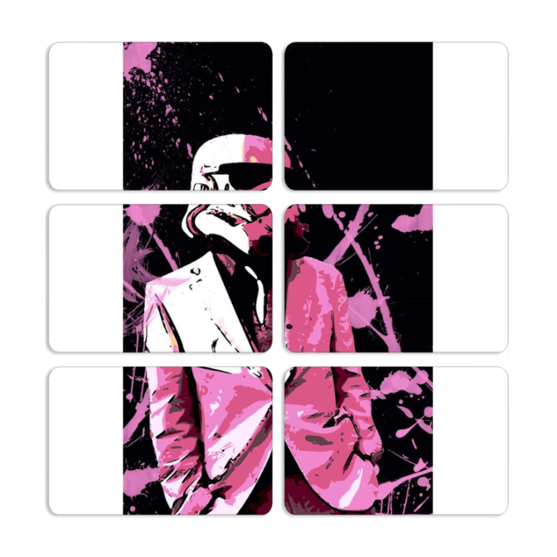 Магнитные фотопазлы 80 на 50 набор 6 штук 