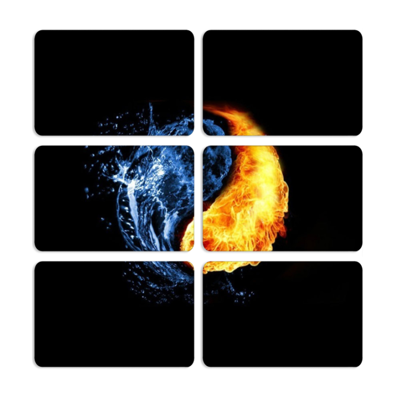 Магнитные фотопазлы 80 на 50 набор 6 штук 