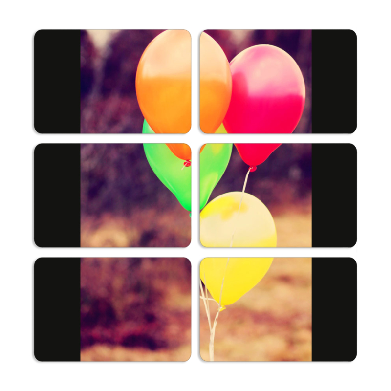 Магнитные фотопазлы 80 на 50 набор 6 штук 