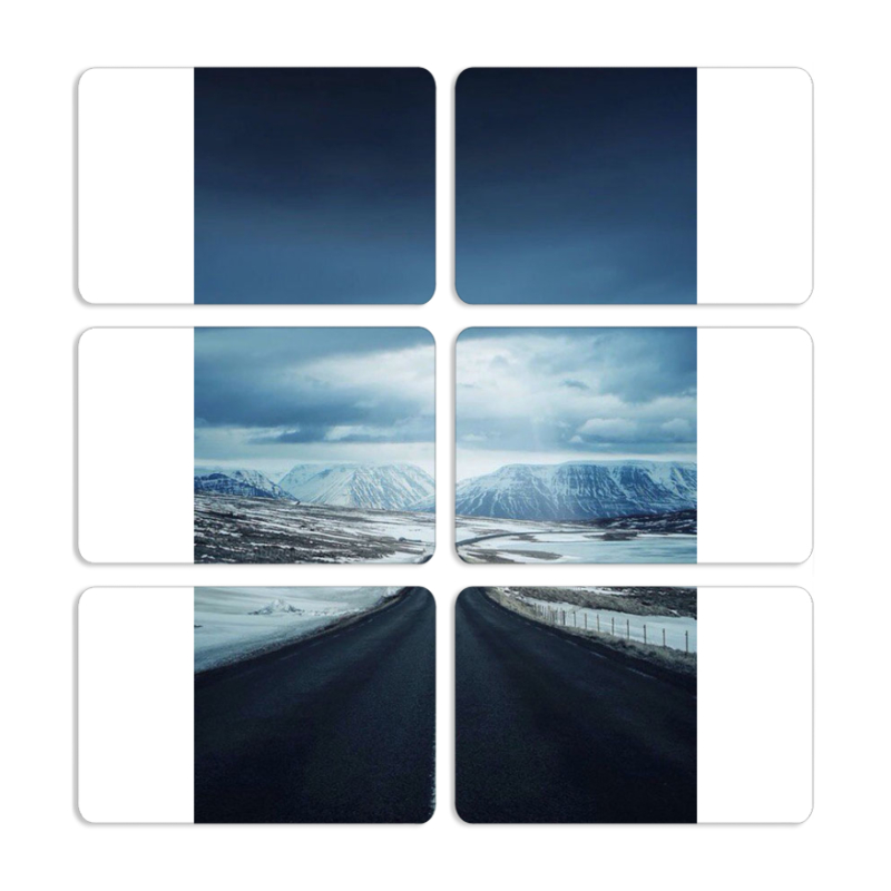 Магнитные фотопазлы 80 на 50 набор 6 штук 