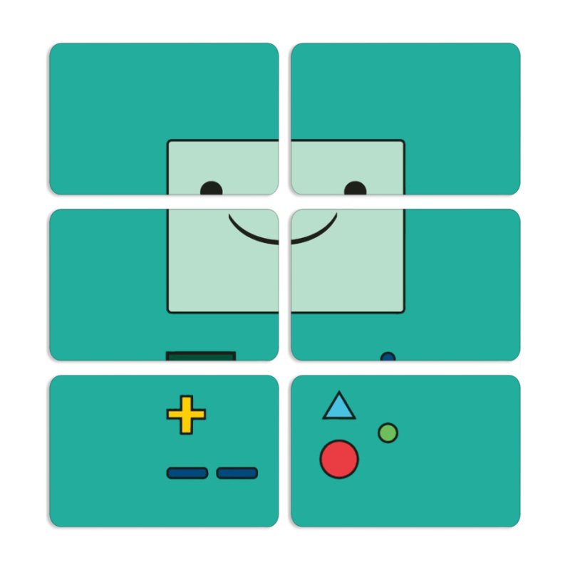 Магнитные фотопазлы 80 на 50 набор 6 штук 